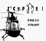 Choplifter II title screen for GameBoy
